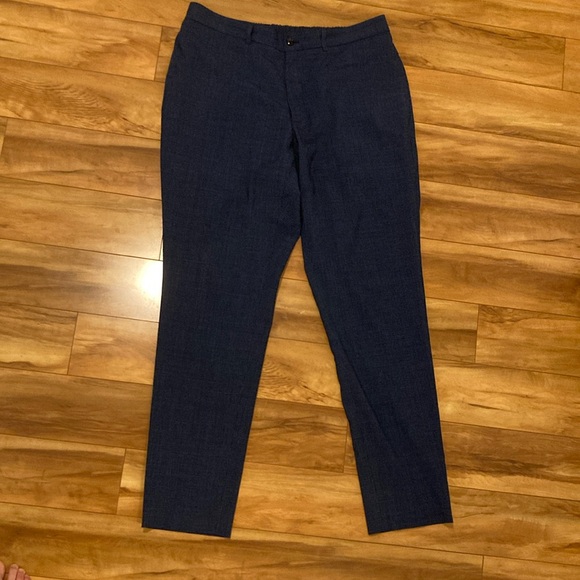 Ted Baker Navy Wool Dress Pants - Picture 2 of 5